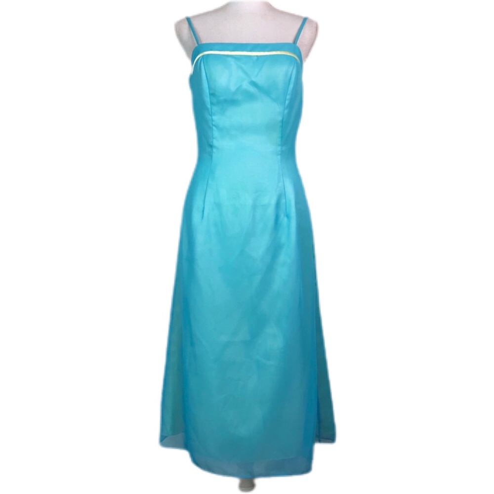 Vintage Venus Blue Prom Bridesmaid Sheath Dress 10